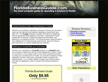 Tablet Screenshot of floridabusinessguide.com